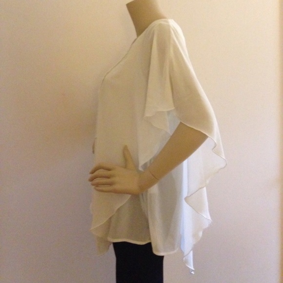 IVORY EMBROIDED TUNIC TOP - Picture 5 of 6
